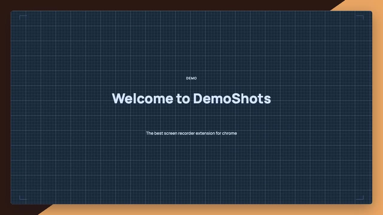 DemoShots editor showing a screen recording, layout settings, and a timeline